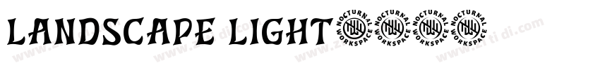 LANDSCAPE LIGHT字体转换